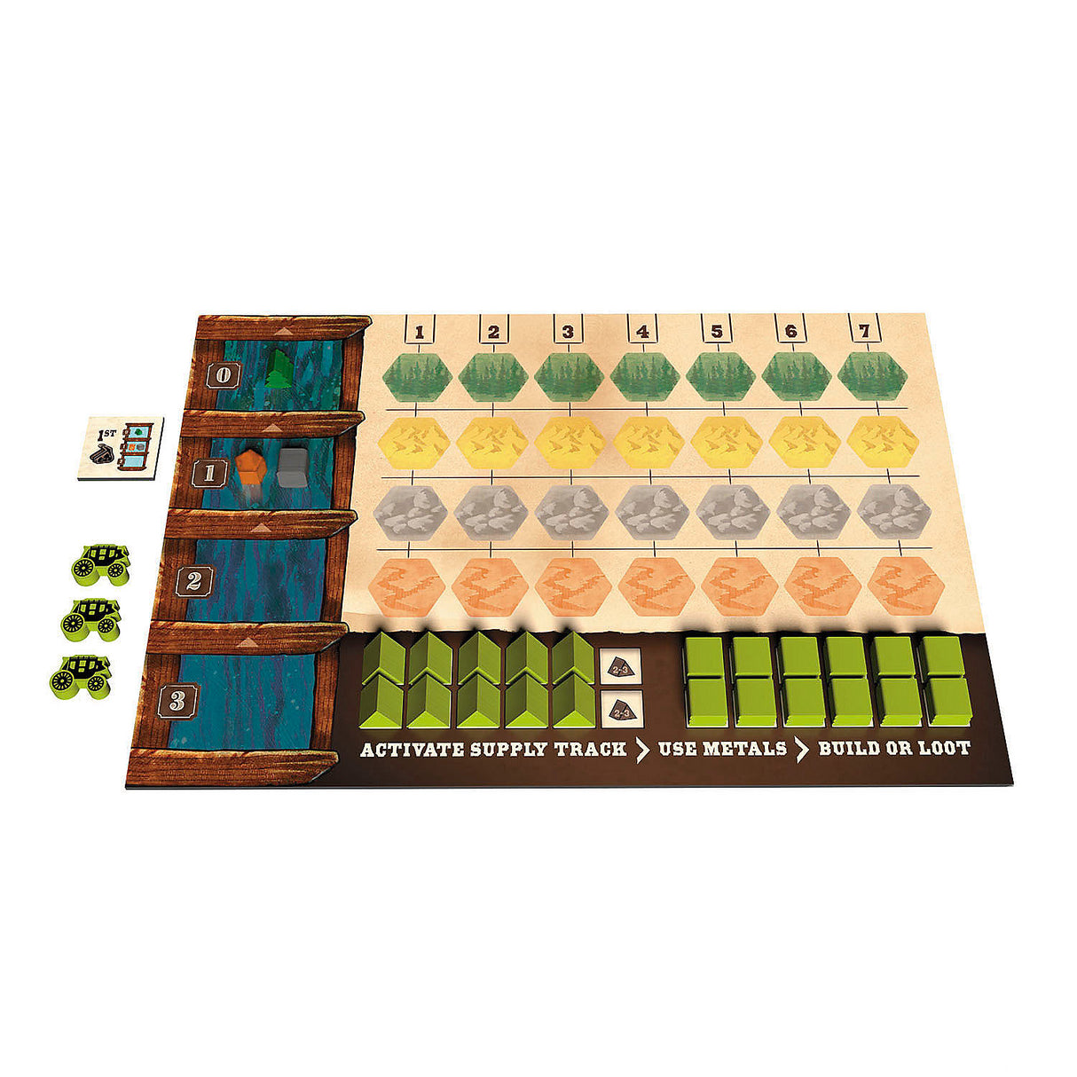 Trick or Treat Studios Wild West-Themed Board Game for 2 to 4 Players Family Fun and Game Nights