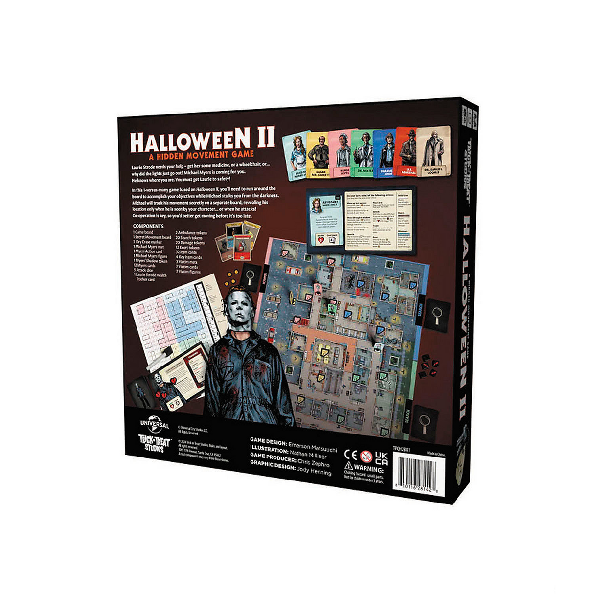 Halloween II Hidden Movement Board Game for 2-4 Players