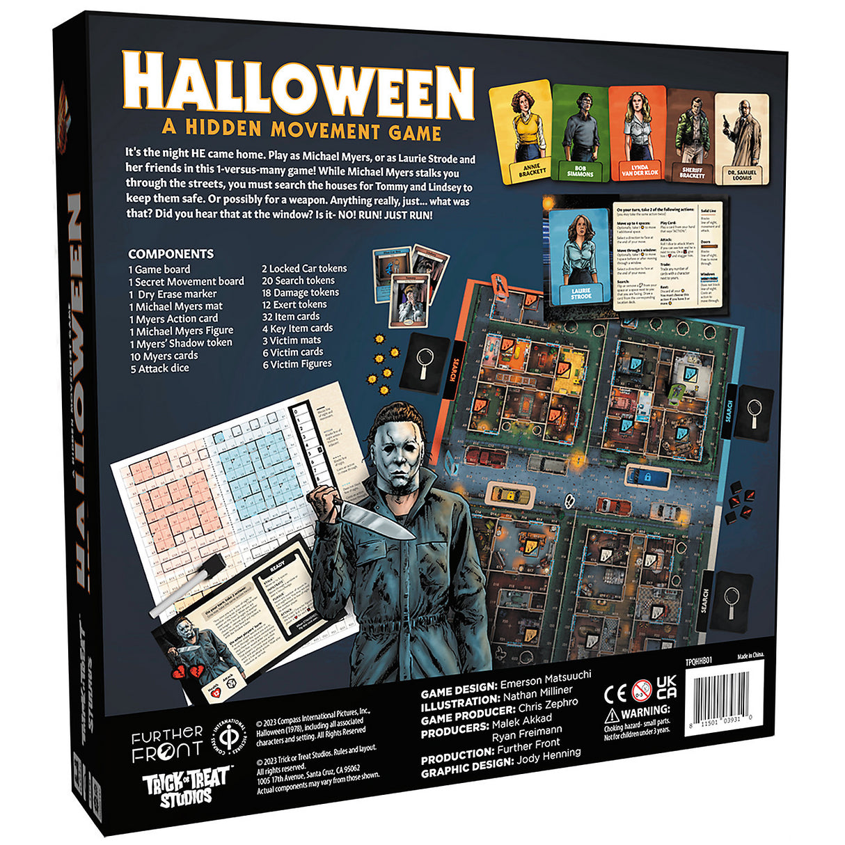 Halloween 1978 Board Game for 2 to 4 Players Family Fun and Spooky Game Night