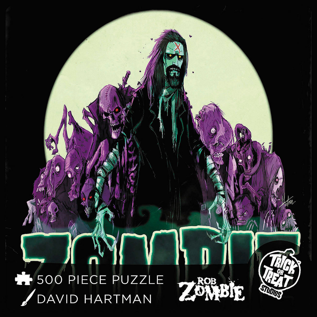 Rob Zombie Themed 500 Piece Jigsaw Puzzle for Halloween Collectors and Family Fun