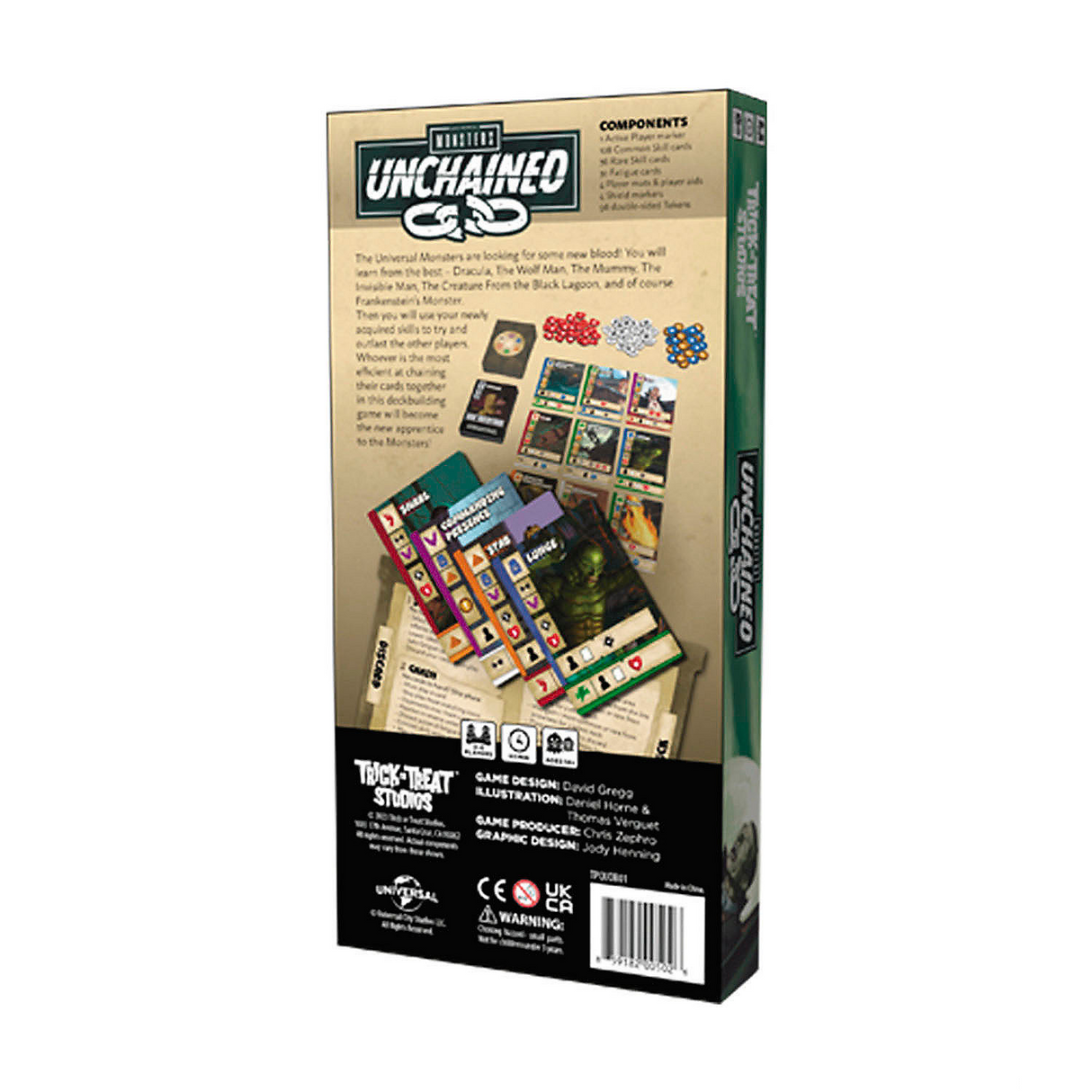 Universal Monsters Unchained Card Game for 2 to 4 Players