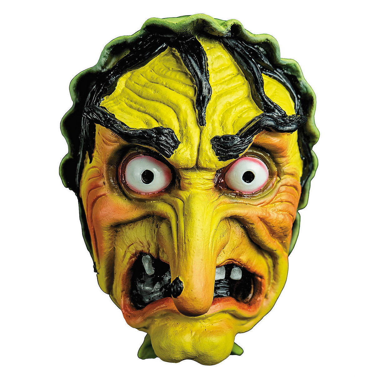 Classic Chamber of Horrors Green Latex Witch Mask for Halloween Parties and Themed Events