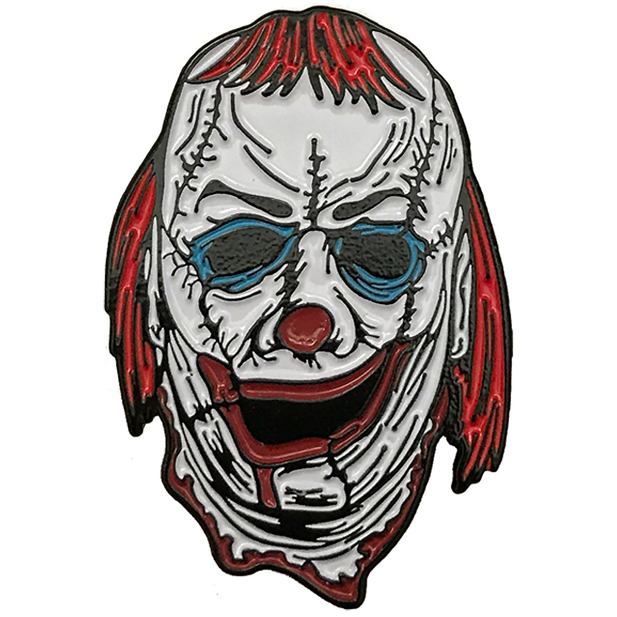 Authentic Trick or Treat Studios Clown Skinner Enamel Pin for Fans and Collectors Showcasing Love for Horror