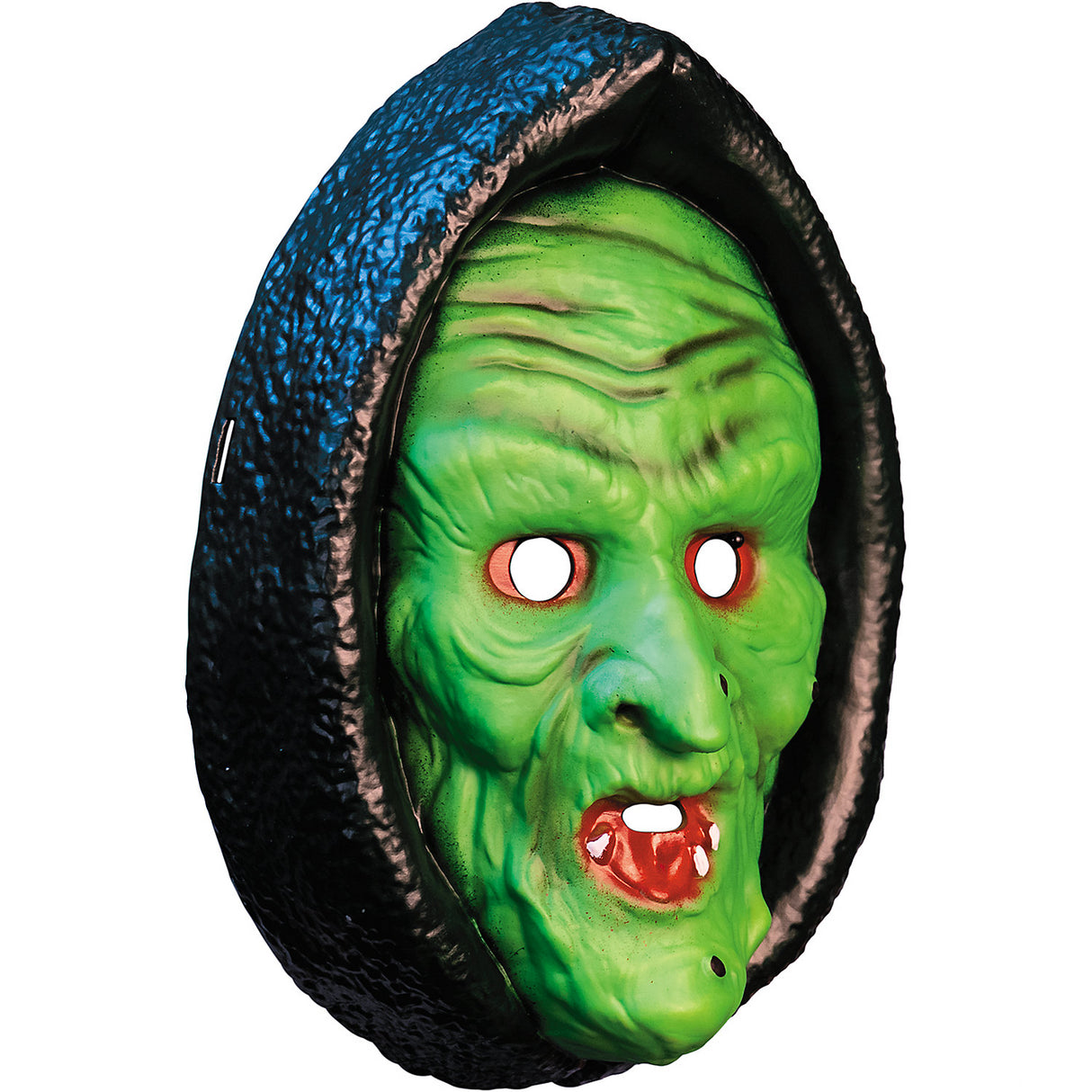 Classic Witch Face Injection Molded Mask for Halloween Parties Dress Up and Themed Events