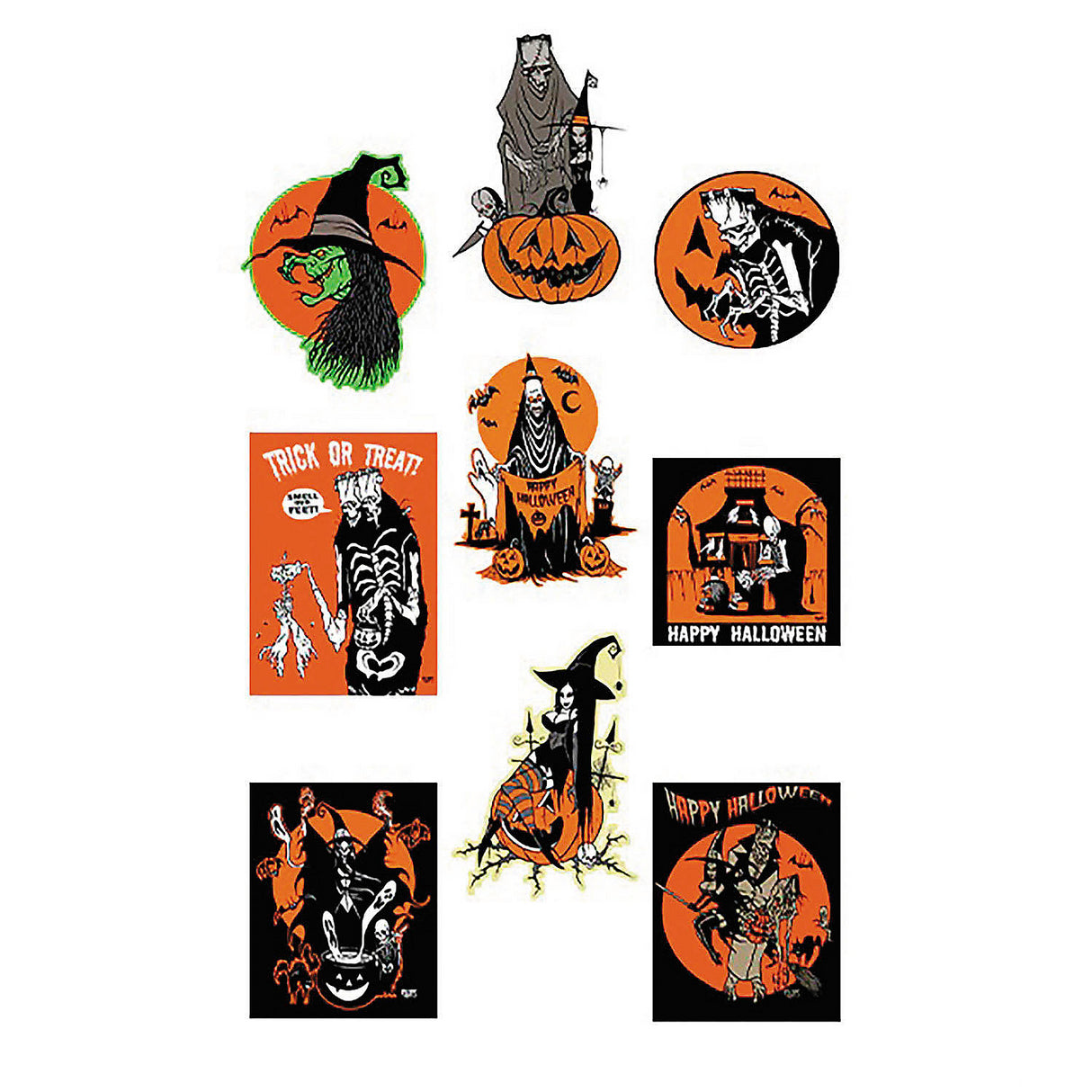 Toxictoons Wall Decoration Set for Halloween Parties and Spooky Decor Themes