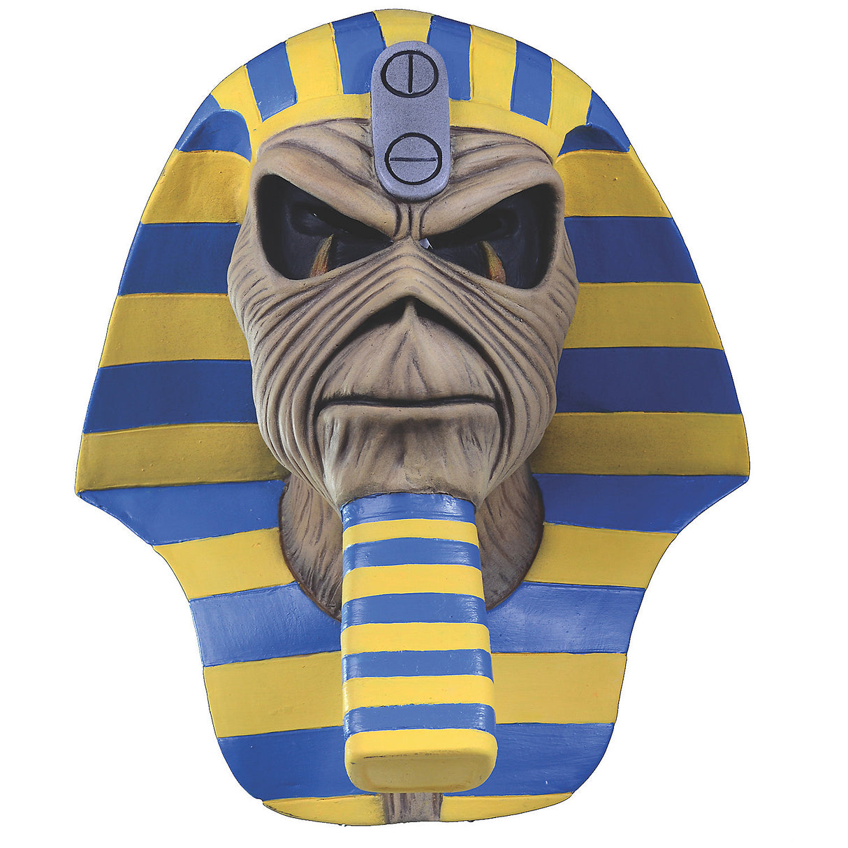 Official Iron Maiden Powerslave Cover Eddie Mask for Halloween and Rock Concert Events