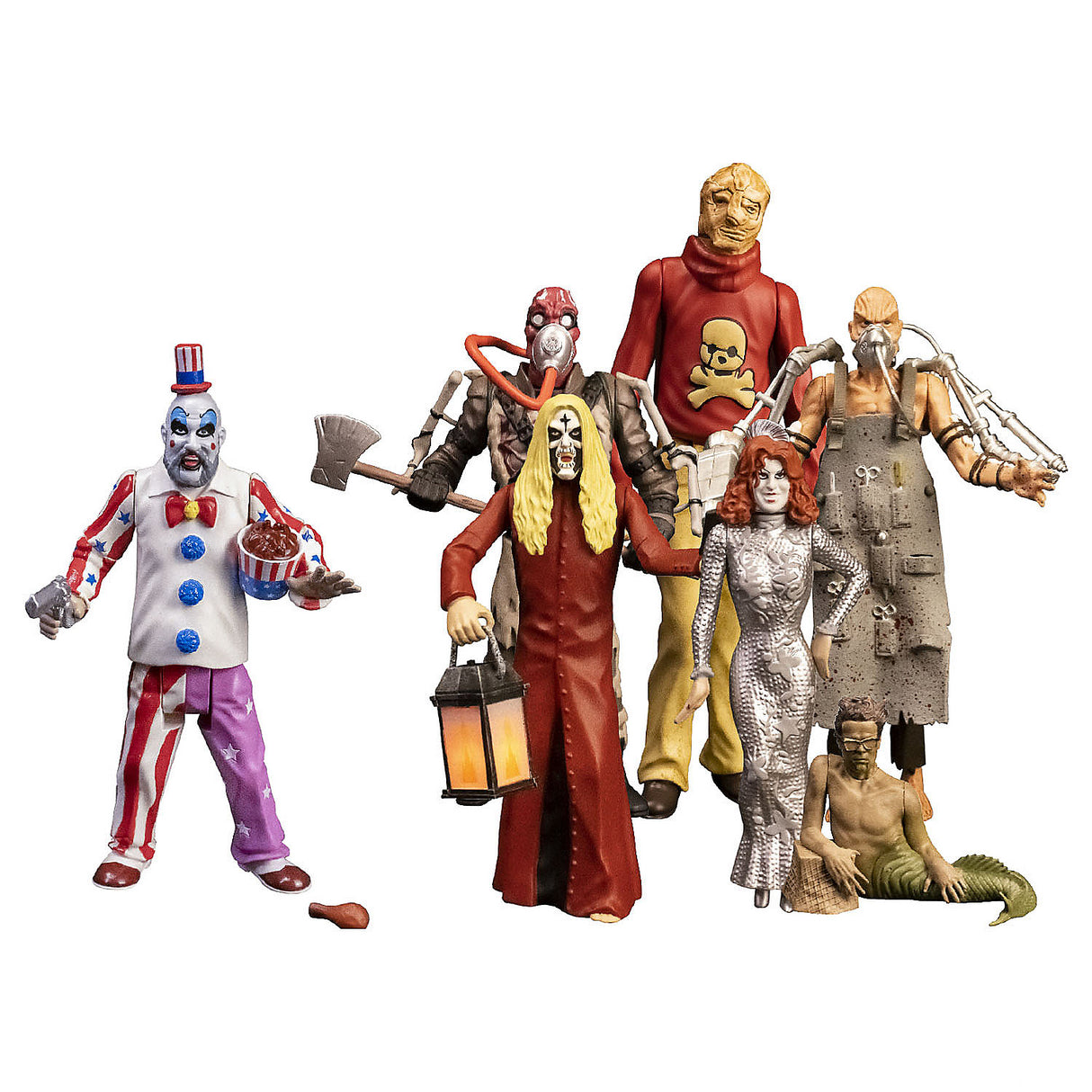 HOUSE OF 1000 CORPSE 12 PC ASSORTMENT FOR HALLOWEEN COLLECTIBLES AND HAUNTED DISPLAYS