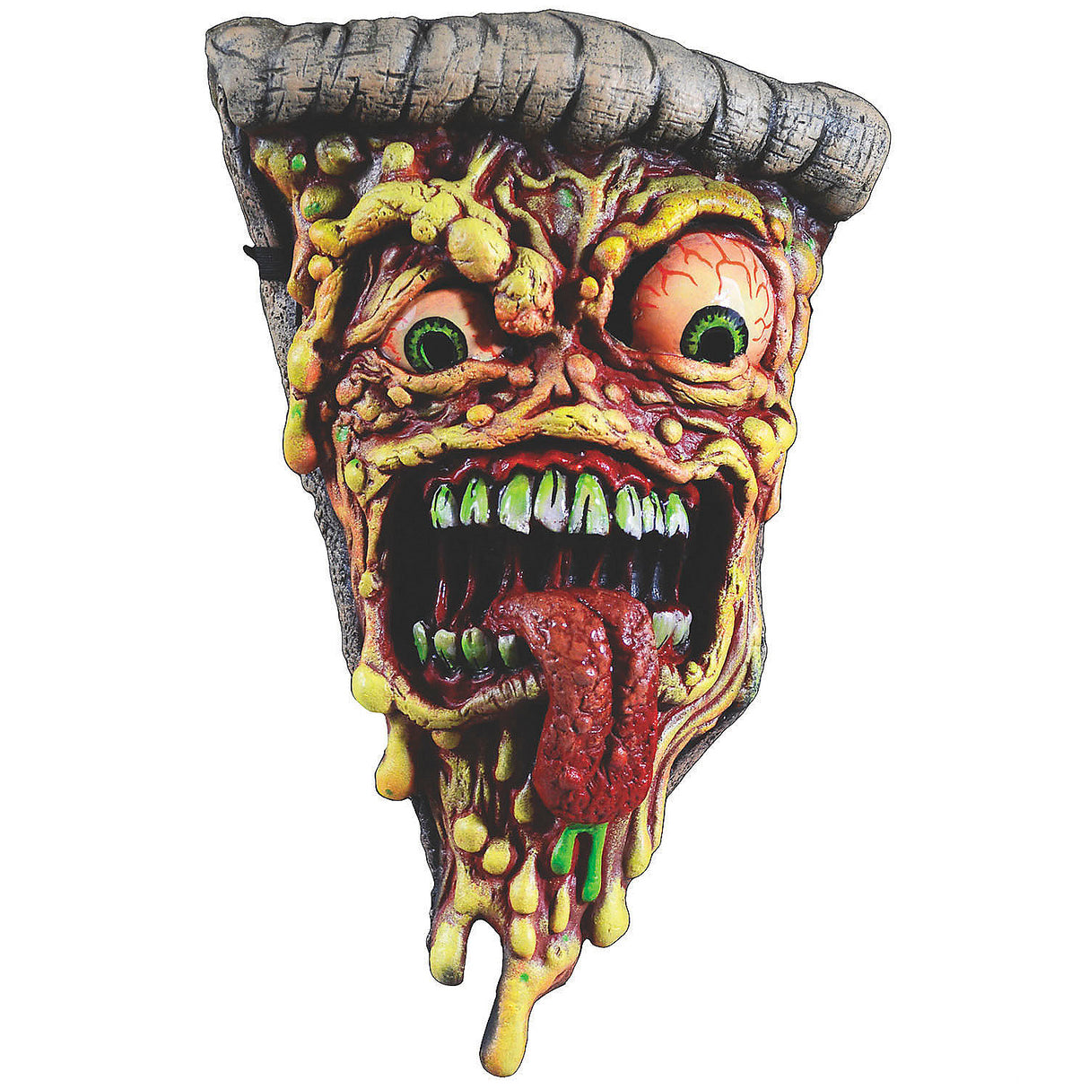 Authentic Trick or Treat Studios Pizza Fiend Face Mask for Halloween Parties, Comic Con, and Fun Food-Themed Events