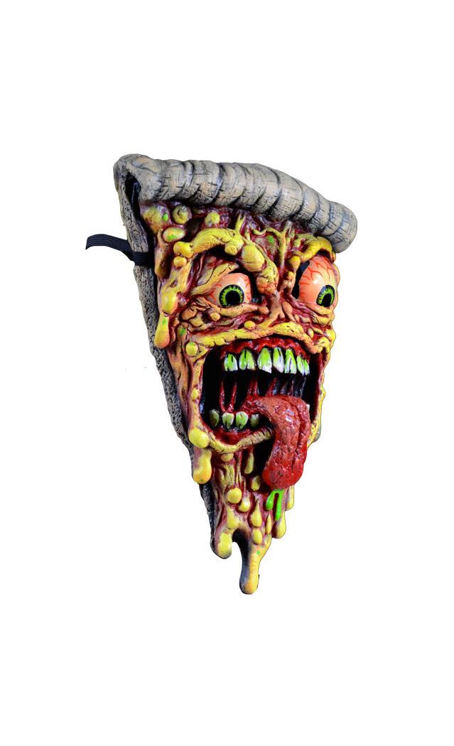 Authentic Trick or Treat Studios Pizza Fiend Face Mask for Halloween Parties, Comic Con, and Fun Food-Themed Events