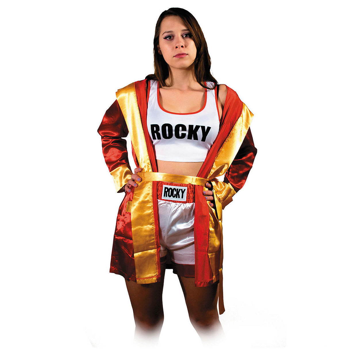 Officially Licensed Women's Rocky Balboa Costume for Halloween Parties Movie Events and Costume Contests