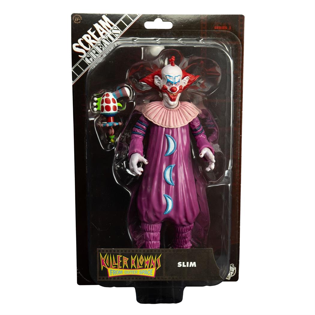 Licensed Killer Klowns Slim Action Figure for Horror Collectibles Display and Gifts