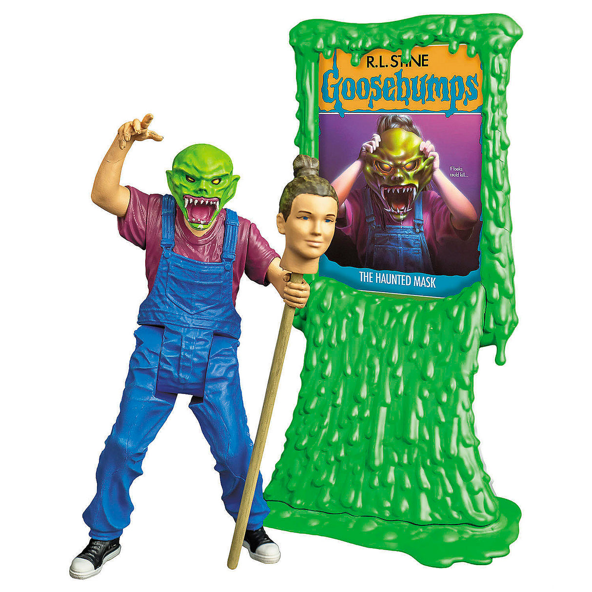 Official 5 Inch Goosebumps Haunted Mask Collectible Action Figure for Horror Fans and Memoirs