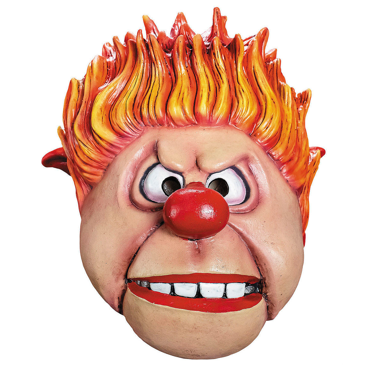 Authentic The Year Without Santa Claus Heat Miser Latex Mask for Halloween Costume Parties and Holiday Celebrations