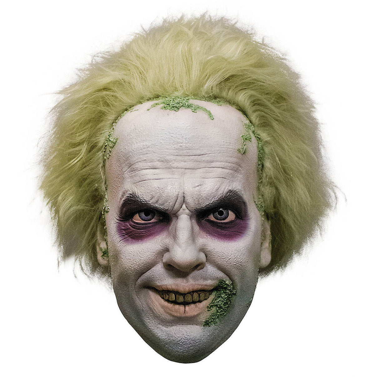 Deluxe Beetlejuice Overhead Mask with Hair for Halloween Parties and Costume Events