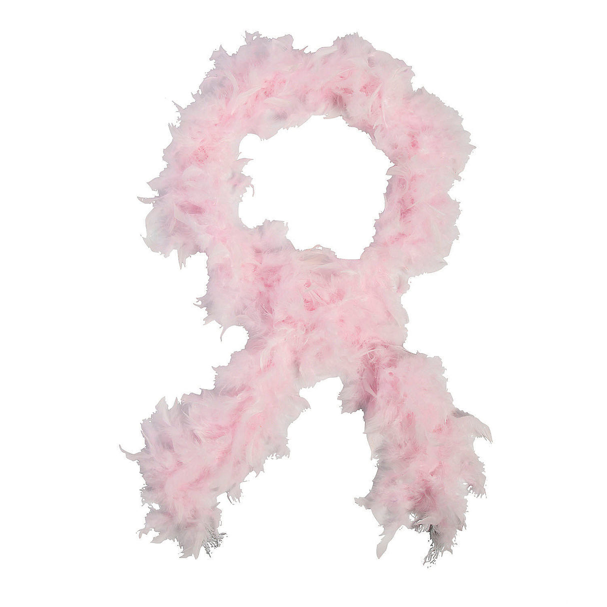 Fluffy 6 Ft Light Pink Feather Boa for Halloween Costume Events and Stage Productions