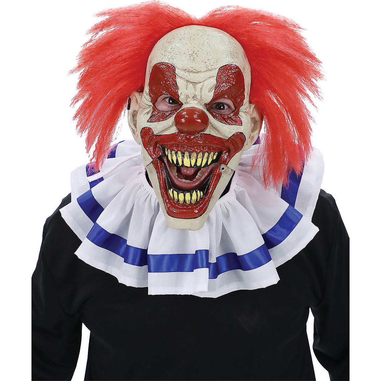 Adult Big Top Clown Movable Jaw Halloween Mask Costume Accessory