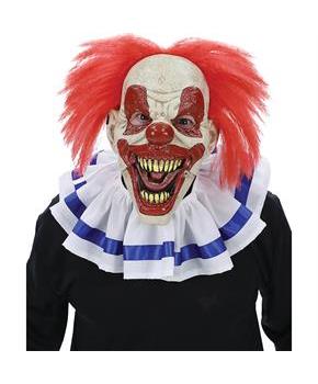 Adult Big Top Clown Movable Jaw Halloween Mask Costume Accessory