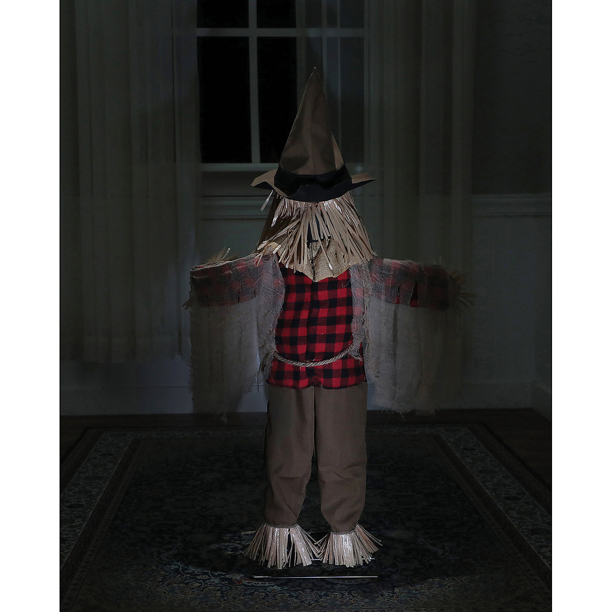 Twitching Scarecrow Animated Prop for Halloween Decorations Haunted Houses and Spooky Parties