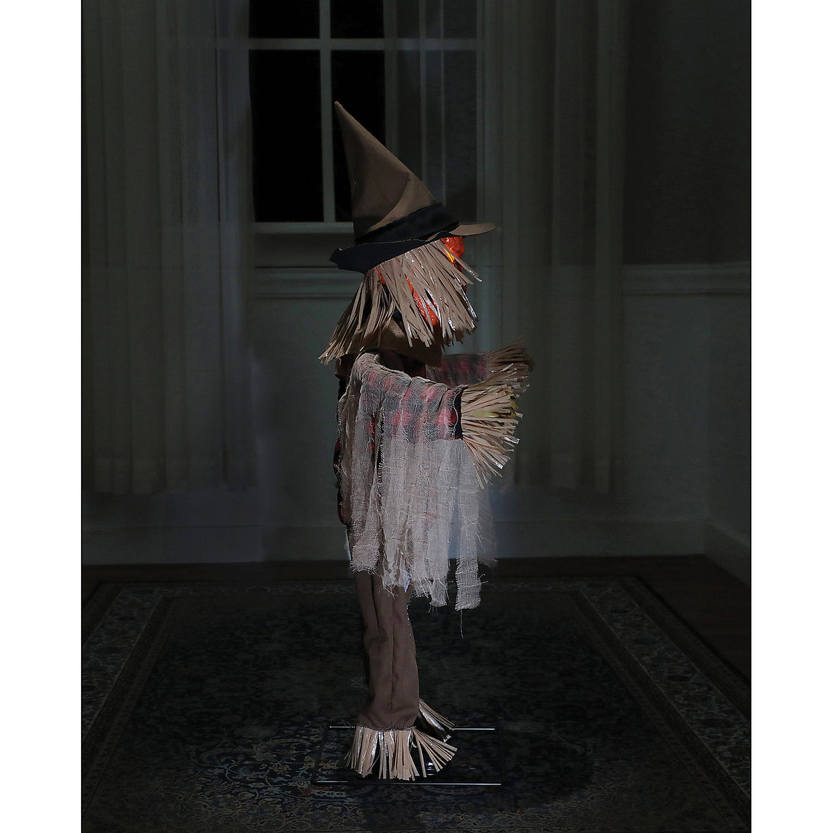 Twitching Scarecrow Animated Prop for Halloween Decorations Haunted Houses and Spooky Parties