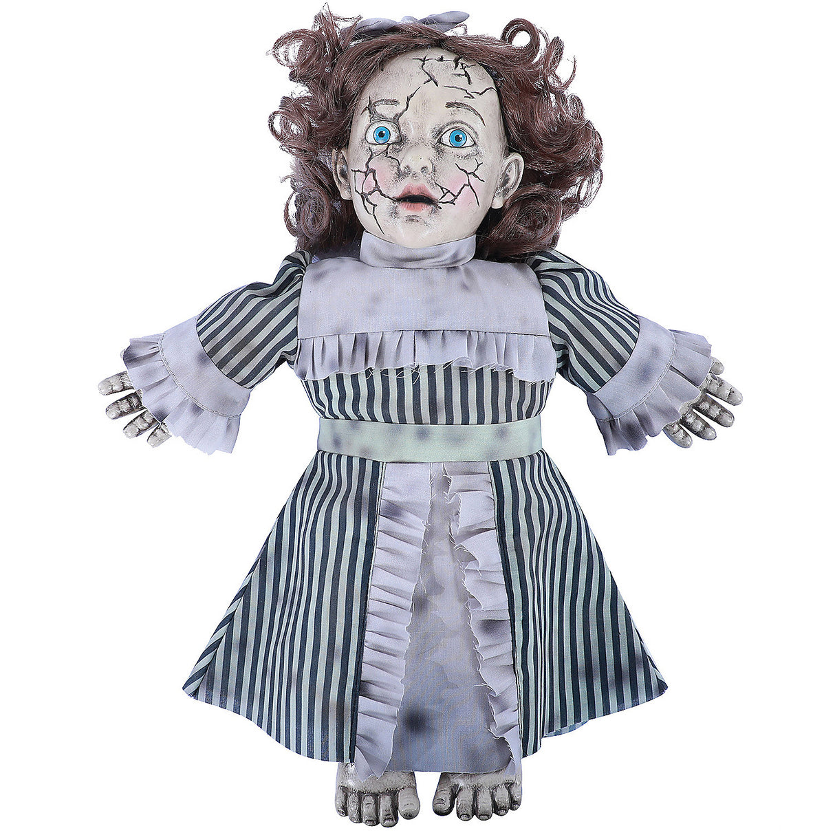 Haunted Vintage Doll 14 Inch for Halloween Decor Party Favors and Scary Themed Events