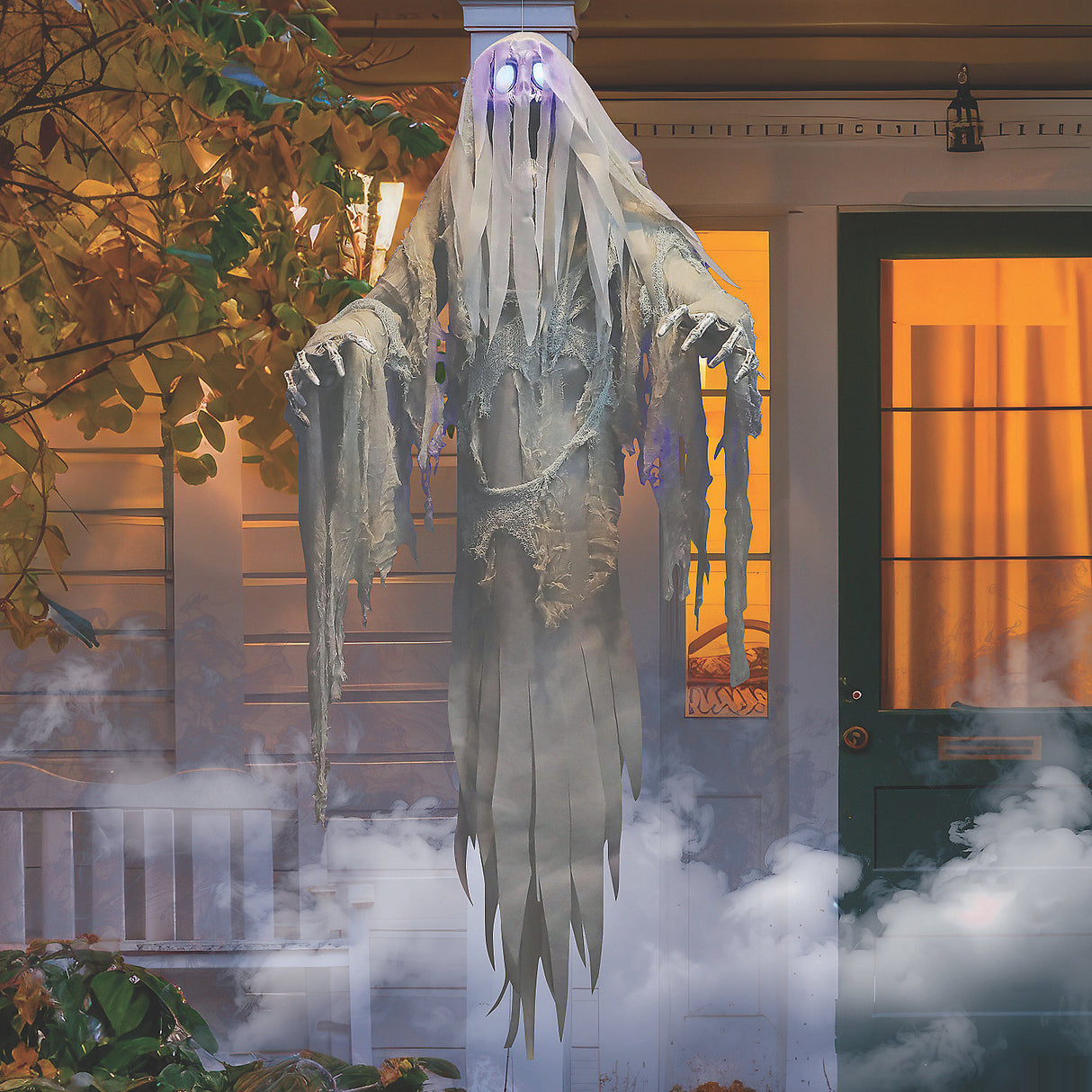 Spine-Tingling Hanging Ghost 60 Inch for Halloween Parties Haunts and Spooky Decorations