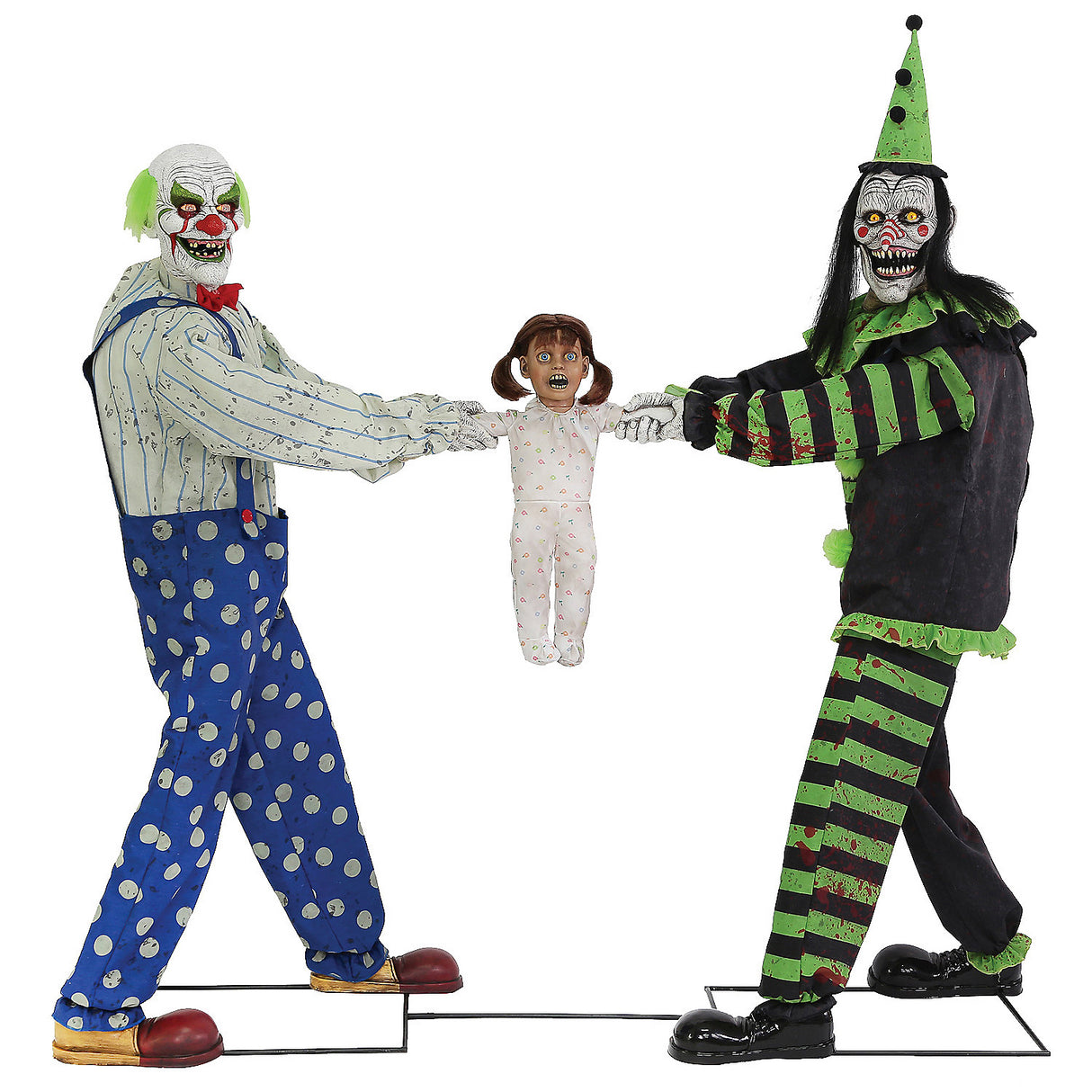 Clown Tug of War Animated Props for Halloween Decorations Spooky Parties