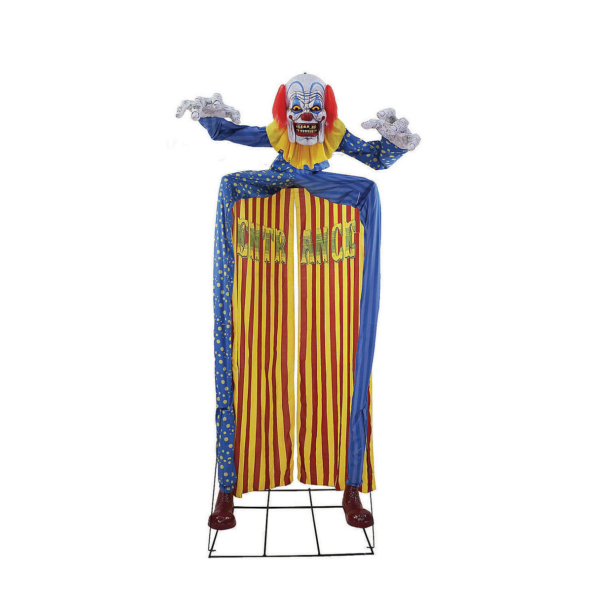 Ultimate Looming Clown Animated Prop for Halloween Parties and Haunted House Decorations