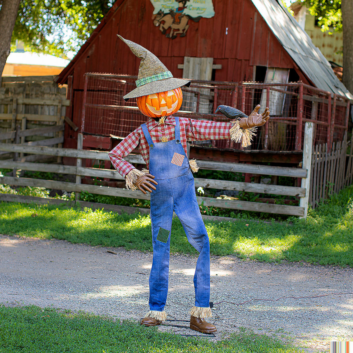 Animated Whimsical Scarecrow for Halloween Decorations and Festive Seasonal Decor