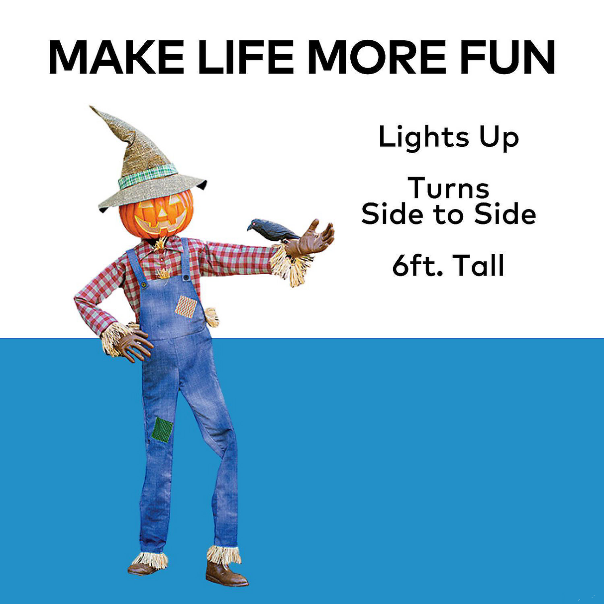 Animated Whimsical Scarecrow