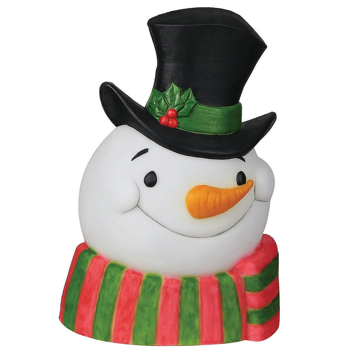Cheerful Snowman Plaque with Sound Lights for Festive Holiday Decor and Seasonal Celebrations