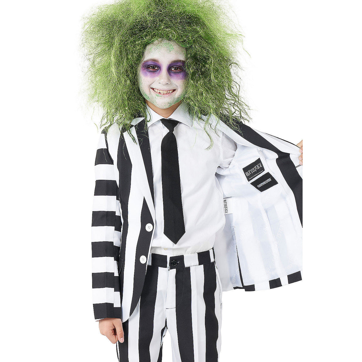 Boy's Beetlejuice Suit for Halloween Parties and Costume Events