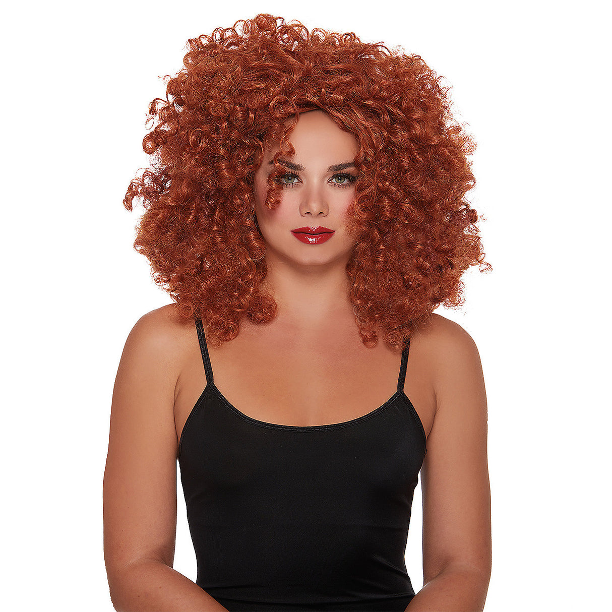 Premium Big Volume Curls Wig for 1950s Theme Parties Halloween Events and Retro Cosplay