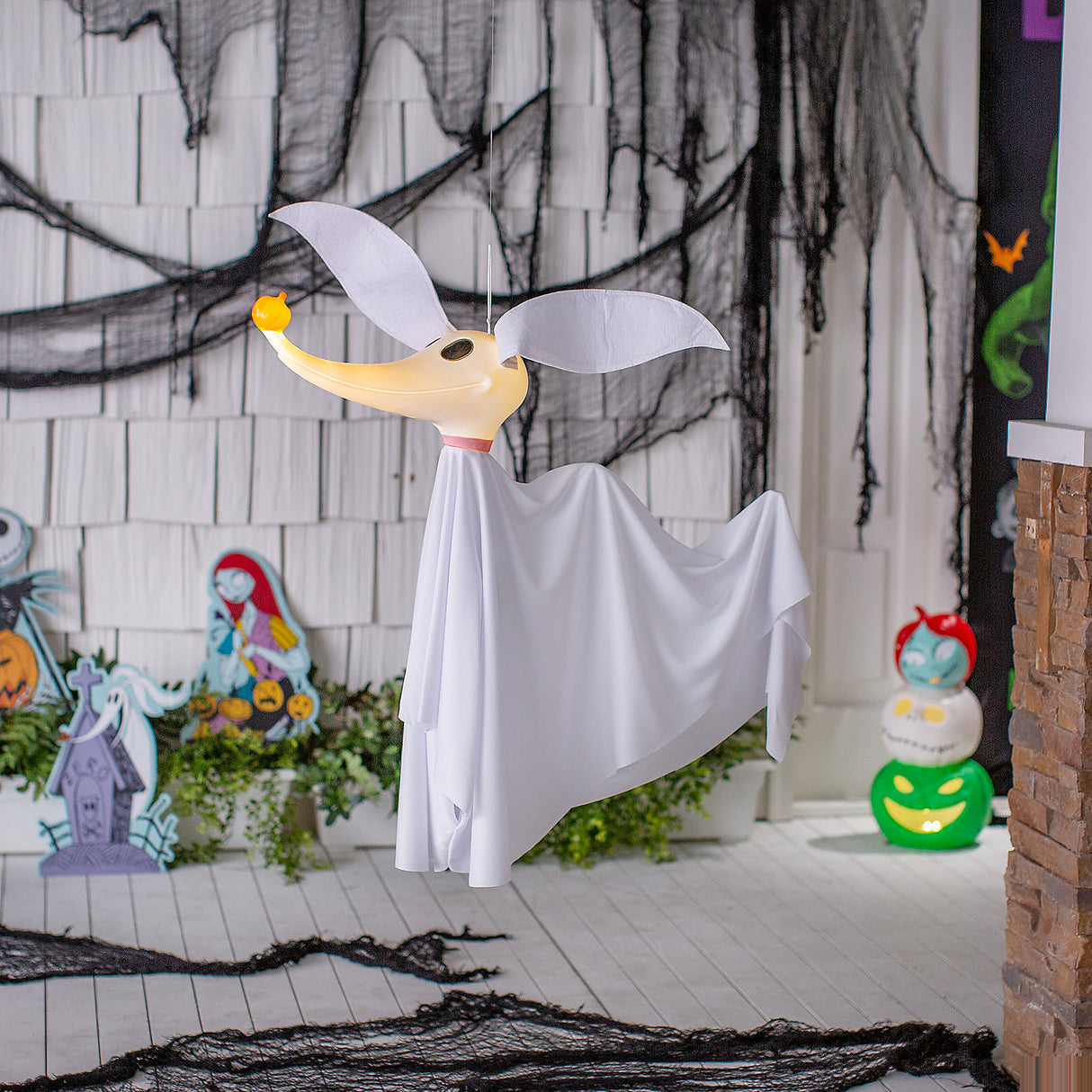 Light-Up Hanging Zero Decoration for Halloween Parties and Themed Celebrations