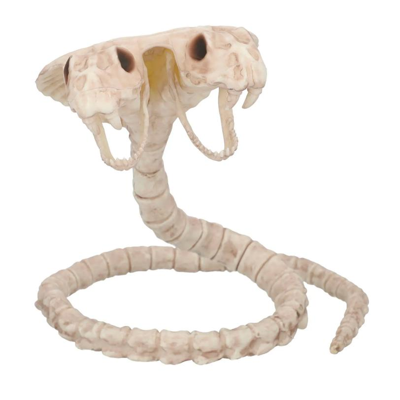 5 1/2" Two-Headed Cobra Snake Skeleton Halloween Decoration