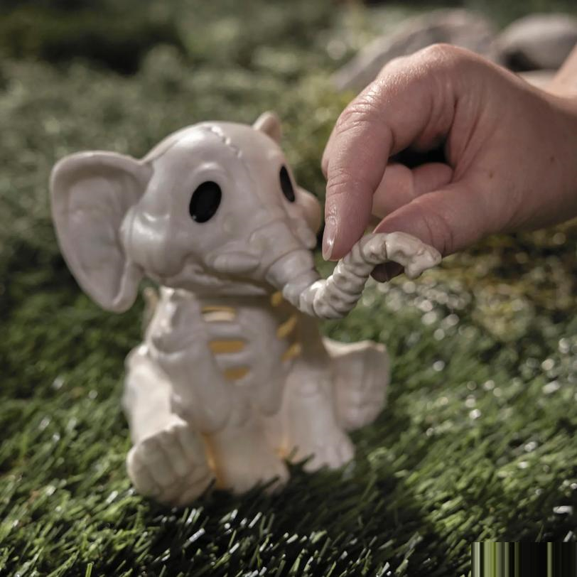 5" Elephant Skeleton Halloween Decoration
