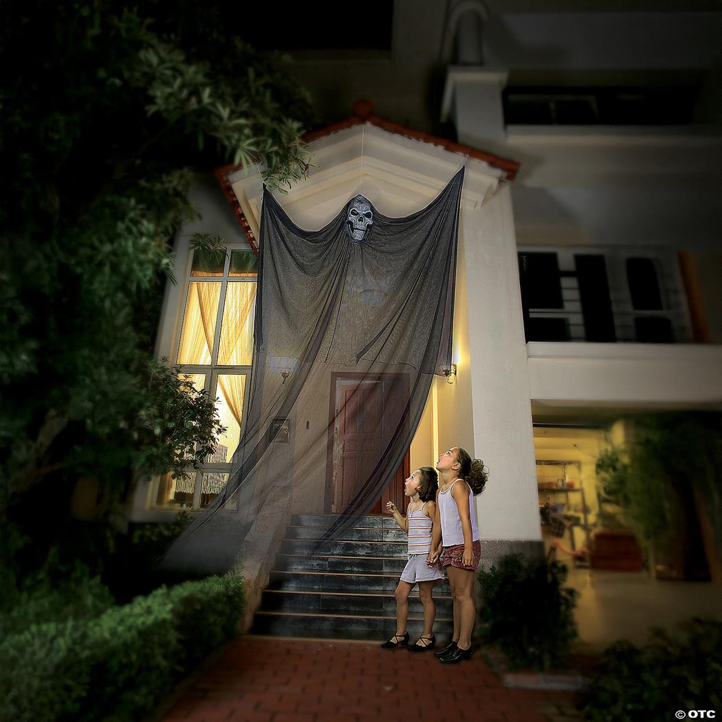 Giant Floating Reaper Halloween Decoration for Spooky Haunted House and Halloween Parties