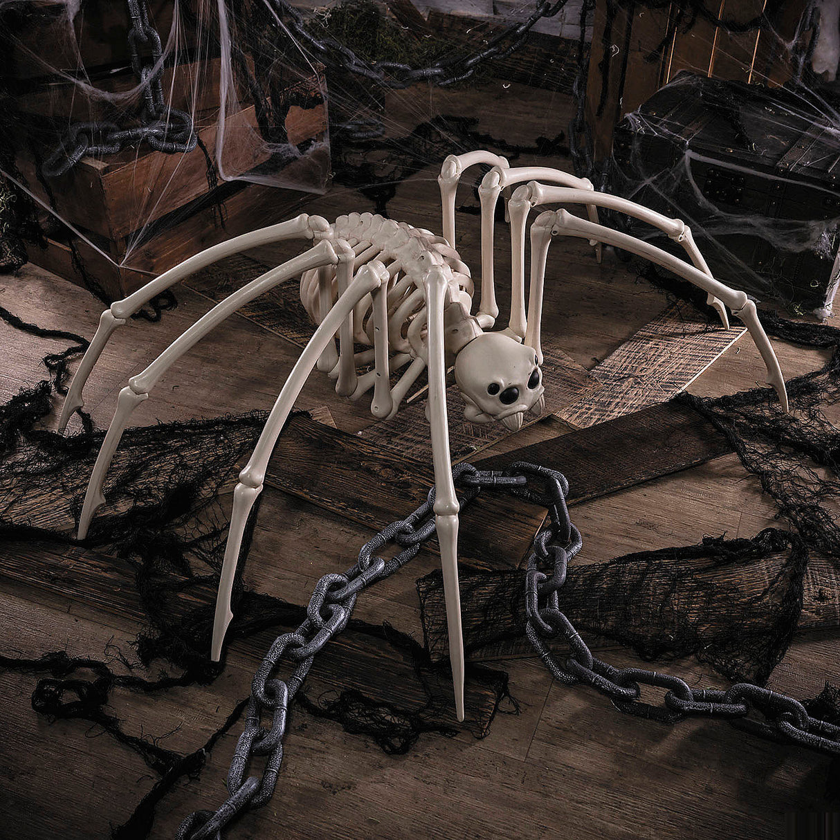 40 Creepy Spider Skeleton Decoration for Halloween Parties Haunted House Displays and Spooky Events