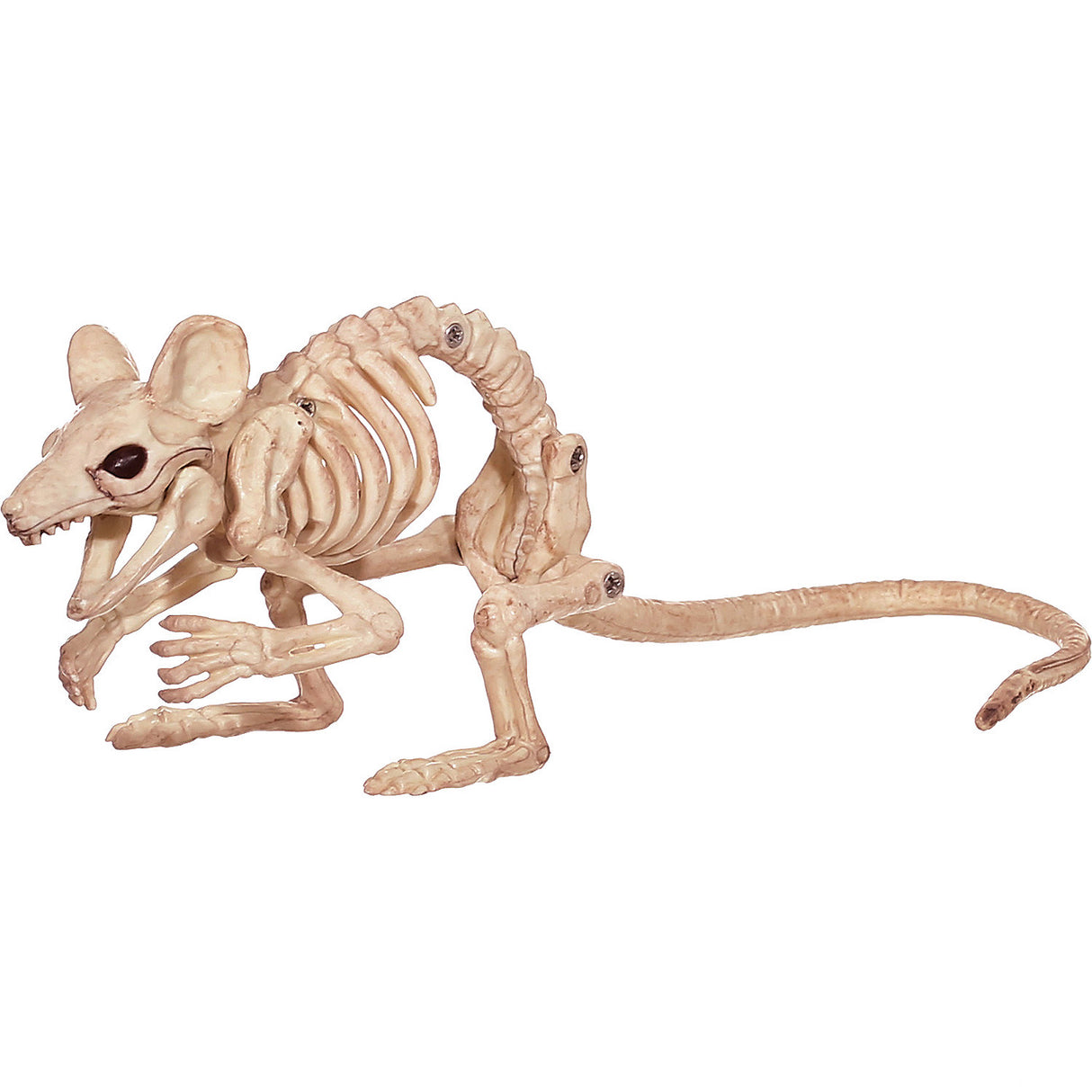 Creepy Skeleton Crouching Mouse Prop for Halloween Decorations and Home Haunt Displays