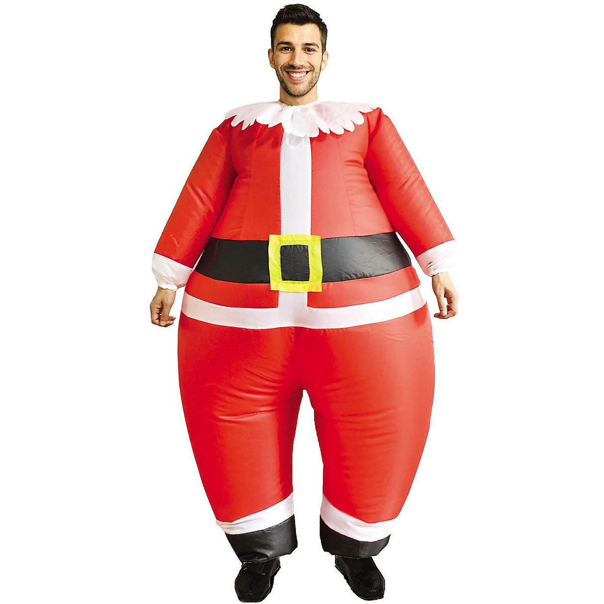 Festive Santa Inflatable Adult Costume for Holiday Gatherings Parties and Fun Celebrations