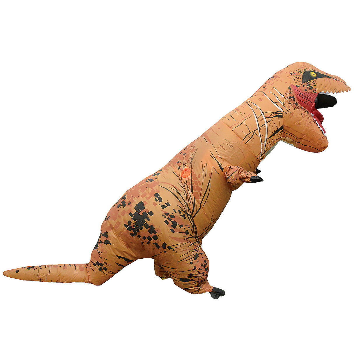 Inflatable T-Rex Brown Dino Adult Costume for Halloween Parties Fun Events and Unique Celebrations