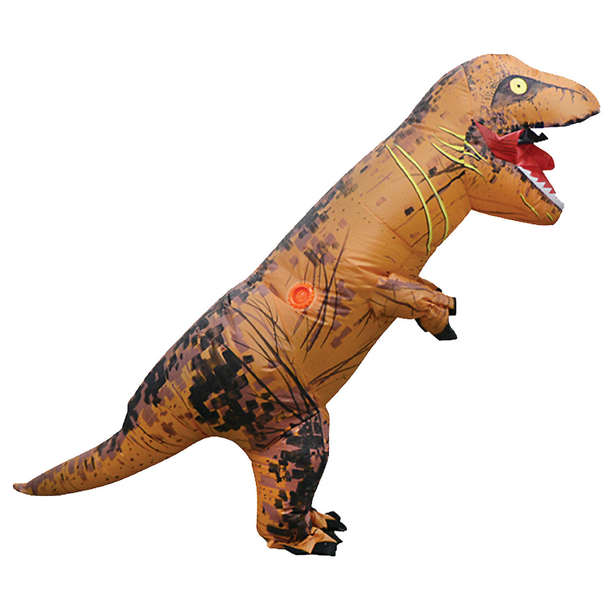 T-Rex Brown Inflatable Child Costume for Halloween School Events Community Fun and Theatrical Performances