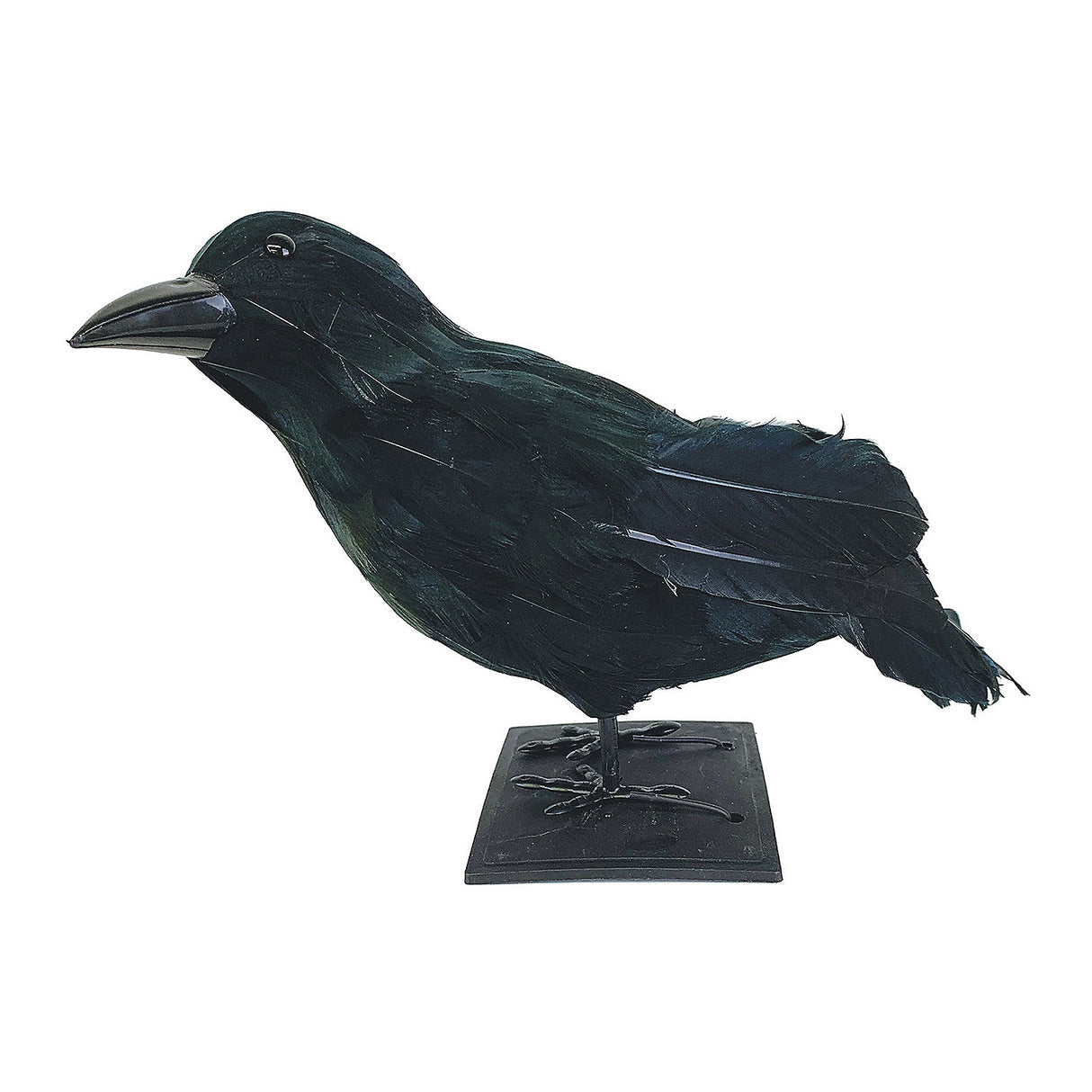 Life-like Raven Black Decoration for Spooky Home Decor Halloween Events and Horror Themed Parties
