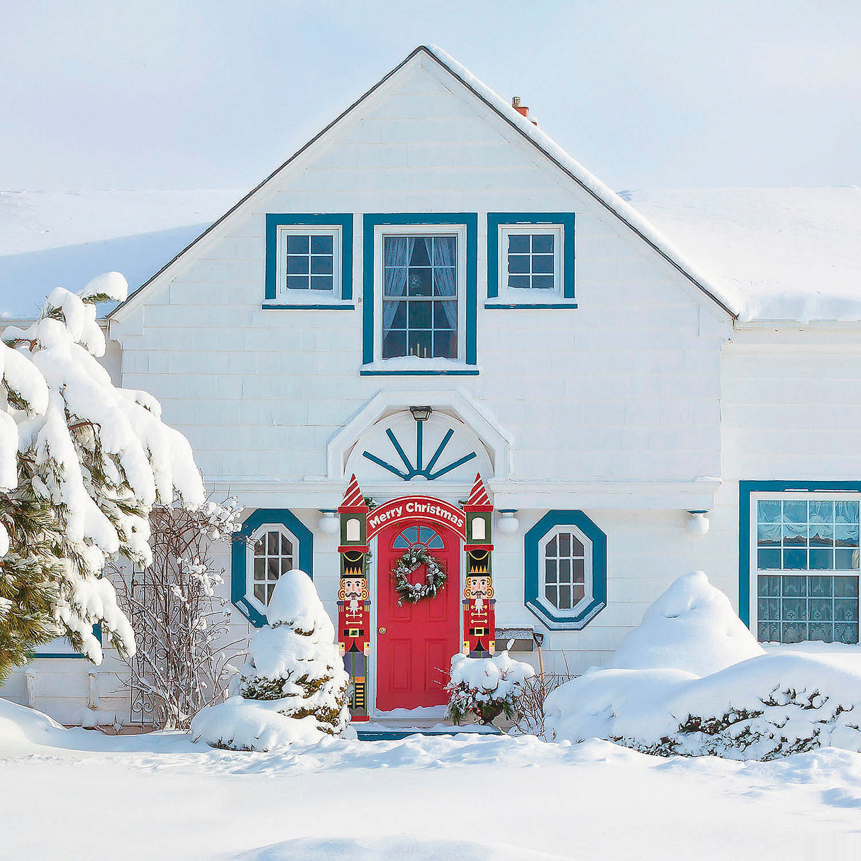 8 Ft Nutcracker Iron Archway Christmas Decoration for Holiday Displays and Festive Celebrations