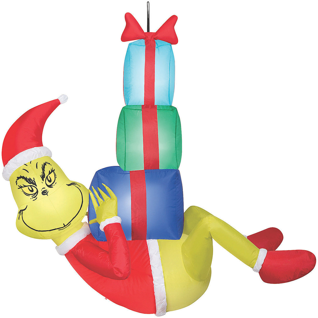 Festive Airblown Hanging Grinch Inflatable for Indoor and Outdoor Christmas Decor