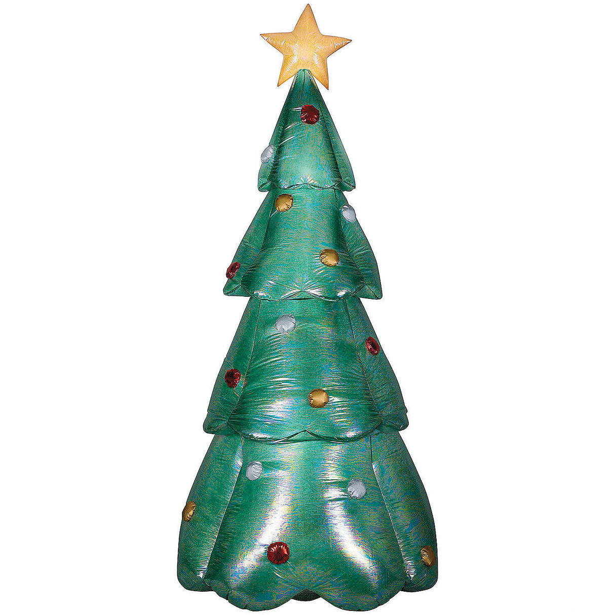 Decorative Blow Up Inflatable Green Christmas Yard Decoration for Holiday Outdoor Festivities and Seasonal Celebrations