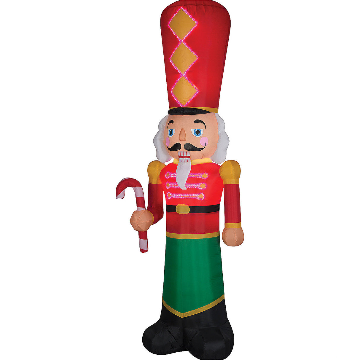 Lightshow Airblown LED Nutcracker for Holiday Outdoor Display and Festive Decorations