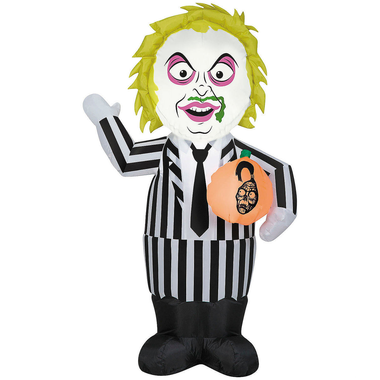 42 Inch Airblown Inflatable Beetlejuice with Pumpkin for Halloween Outdoor Yard Displays