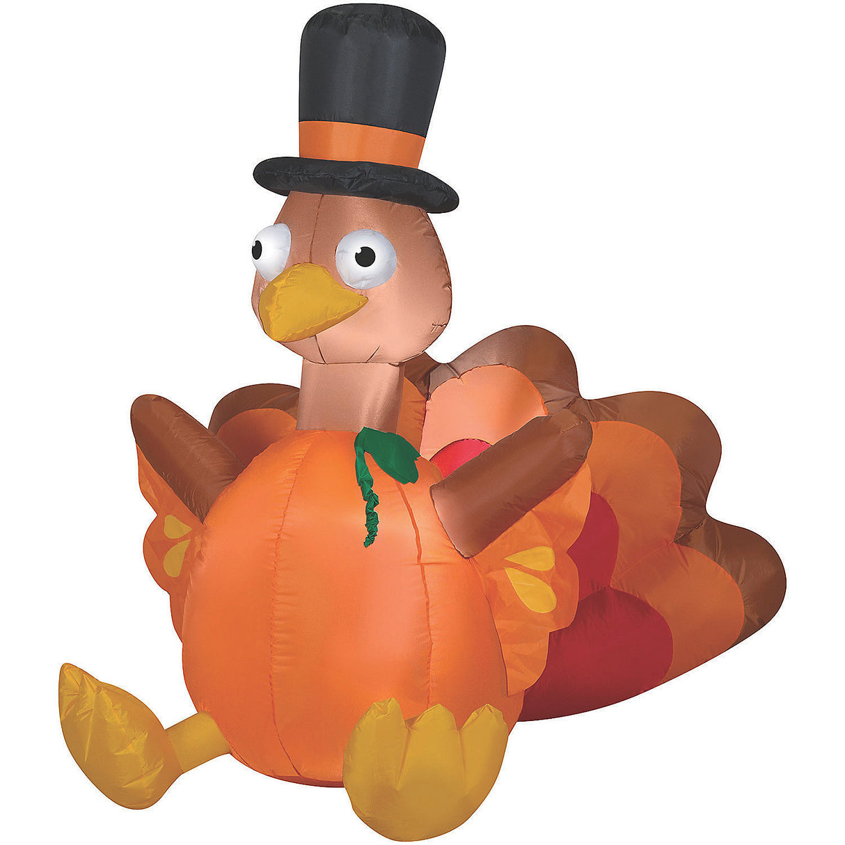 Giant Airblown Pumpkin Turkey Inflatable for Thanksgiving Holiday Outdoor Decor