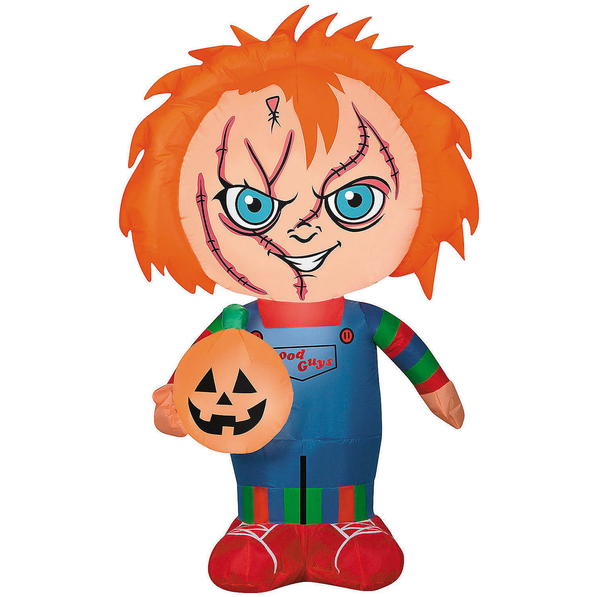 42 Inch Airblown Inflatable Chucky Costume for Halloween Outdoor Yard Decoration and Spooky Displays