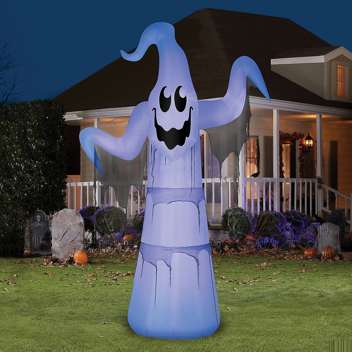 Giant Airblown Floating Ghost Inflatable for Halloween Decorations and Haunted Houses